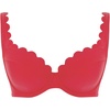 image:imagePanache Swim Lauren Plunge Bikini Top for Women  Underwire Support Scallop Trim Mix amp Match Luxury SwimwearRed