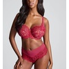 image:imagePanache Womens Allure Deep Brief Panties with High Waist and Lace Detailing  Elegant Full CoverageRaspberry