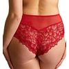 image:imagePanache Womens Allure Deep Brief Panties with High Waist and Lace Detailing  Elegant Full CoverageTrue Red