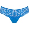 image:imagePanache Womens Allure Thong  Lace Thong with Gold Ring Detail Sheer Luxury LingerieAzure Blue