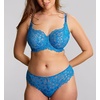 image:imagePanache Womens Allure Thong  Lace Thong with Gold Ring Detail Sheer Luxury LingerieAzure Blue