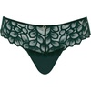 image:imagePanache Womens Allure Thong  Lace Thong with Gold Ring Detail Sheer Luxury LingerieForest Green