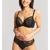image:imagePanache Womens Ana Lace Thong  Flattering Lace Thong Satin Bow Detail Feminine Fit Sexy Lingerie EssentialBlack