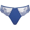 image:imagePanache Womens Ana Lace Thong  Flattering Lace Thong Satin Bow Detail Feminine Fit Sexy Lingerie EssentialBlue Jewel