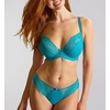 image:imagePanache Womens Ana Lace Thong  Flattering Lace Thong Satin Bow Detail Feminine Fit Sexy Lingerie EssentialOcean Blue