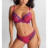 image:imagePanache Womens Ana Lace Thong  Flattering Lace Thong Satin Bow Detail Feminine Fit Sexy Lingerie EssentialOrchidIndigo
