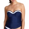 image:imagePanache Womens Anya Cruise Bra Sized Molded Bandeau TankiniNavyWhite