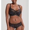 image:imagePanache Womens Clara Lace amp Sheer Bikini Brief  Stretch Lace Panty Everyday Comfort Bikini Cut UnderwearCharcoalBlack
