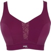 image:imagePanache Womens Endurance Wired Sports Bra  NonPadded Breathable SeamFree Cup SupportBerryChalk