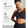 image:imagePanache Womens Endurance Wired Sports Bra  NonPadded Breathable SeamFree Cup SupportBlack