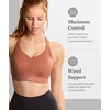 image:imagePanache Womens Endurance Wired Sports Bra  NonPadded Breathable SeamFree Cup SupportBlack