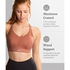 image:imagePanache Womens Endurance Wired Sports Bra  NonPadded Breathable SeamFree Cup SupportBlackLatte