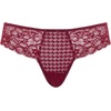 image:imagePanache Womens Envy Lace Thong  Sexy Lace Underwear Jacquard Design Comfortable Fit Matching Lingerie SetSparkling Cherry
