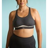 image:imagePanache Womens Freedom NonWired Sports Bra  Seamless Comfort amp Support with Lycra Adaptiv FabricBlackChalk