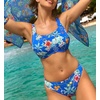 image:imagePanache Womens Gina Square Neck Bikini Top Swimwear with Underwire Support  Italian FabricParadiso Print