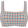 image:imagePanache Womens Gina Square Neck Bikini Top Swimwear with Underwire Support  Italian FabricSeersucker Multi