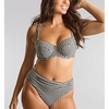 image:imagePanache Womens Gingham High Waist Midi Bikini Brief  Flattering Swim BottomsBlack
