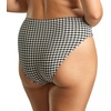 image:imagePanache Womens Gingham High Waist Midi Bikini Brief  Flattering Swim BottomsBlack