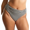 image:imagePanache Womens Gingham High Waist Midi Bikini Brief  Flattering Swim BottomsBlack