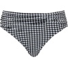 image:imagePanache Womens Gingham High Waist Midi Bikini Brief  Flattering Swim BottomsBlack