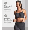 image:imagePanache Womens High Impact Underwire Sports Bra Max Support Moisture Wicking Heavy Duty Sports Bra for WomenBlack