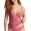 image:imagePanache Womens Iris Balcony Tankini Top  NonPadded Adjustable Straps Sustainable Gingham FabricRed Gingham