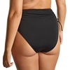 image:imagePanache Womens Midi Swim Brief  HighWaist Coverage Sleek Support QuickDry FabricSignature Black