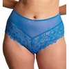 image:imagePanache Womens Allure Deep Brief Panties with High Waist and Lace Detailing  Elegant Full CoverageAzure Blue