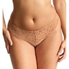 image:imagePanache Womens Allure Thong  Lace Thong with Gold Ring Detail Sheer Luxury LingerieHoney
