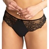 image:imagePanache Womens Ana Lace Thong  Flattering Lace Thong Satin Bow Detail Feminine Fit Sexy Lingerie EssentialBlack