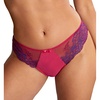 image:imagePanache Womens Ana Lace Thong  Flattering Lace Thong Satin Bow Detail Feminine Fit Sexy Lingerie EssentialOrchidIndigo