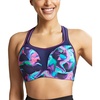 image:imagePanache Womens High Impact Underwire Sports Bra Max Support Moisture Wicking Heavy Duty Sports Bra for WomenCyber Swirl