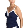 image:imagePanache Womens Standard Catarina Underwire Tankini TopMidnight  White