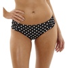 image:imagePanache Womens Swim Womens Anya Spot Gather Bikini BottomBlackWhite