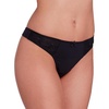 image:imagePanache Womens Tango Thong  Leaf Embroidered Microfibre Lingerie with Feminine Bow DetailBlack