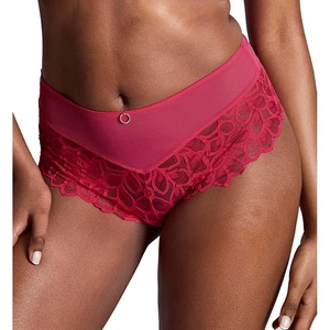 image:imagePanache Womens Allure Deep Brief Panties with High Waist and Lace Detailing  Elegant Full CoverageRaspberry