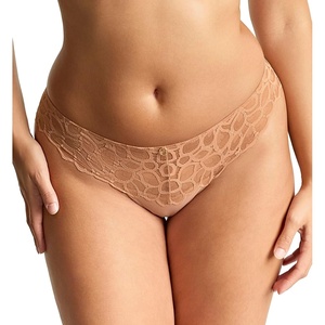 image:imagePanache Womens Allure Thong  Lace Thong with Gold Ring Detail Sheer Luxury LingerieHoney