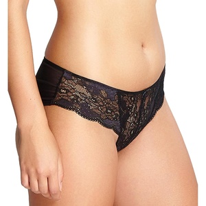 image:imagePanache Womens Clara Lace amp Sheer Bikini Brief  Stretch Lace Panty Everyday Comfort Bikini Cut UnderwearCharcoalBlack