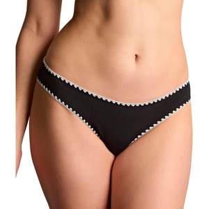 image:imagePanache Womens Classic Swim Brief  MidRise Coverage Full Lining QuickDry FabricAurora BlackWhite