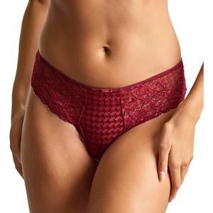 image:imagePanache Womens Envy Lace Thong  Sexy Lace Underwear Jacquard Design Comfortable Fit Matching Lingerie SetSparkling Cherry
