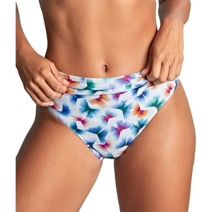 image:imagePanache Womens Gingham High Waist Midi Bikini Brief  Flattering Swim BottomsFlutter Print