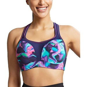 image:imagePanache Womens High Impact Underwire Sports Bra Max Support Moisture Wicking Heavy Duty Sports Bra for WomenCyber Swirl