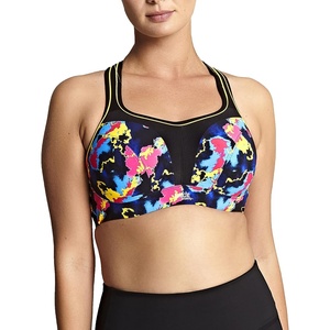 image:imagePanache Womens High Impact Underwire Sports Bra Max Support Moisture Wicking Heavy Duty Sports Bra for WomenElectric Print