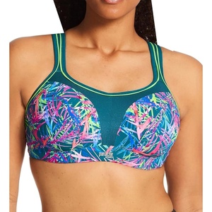 image:imagePanache Womens High Impact Underwire Sports Bra Max Support Moisture Wicking Heavy Duty Sports Bra for WomenFiesta Print