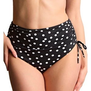 image:imagePanache Womens Midi Swim Brief  HighWaist Coverage Sleek Support QuickDry FabricPolka Dot Print