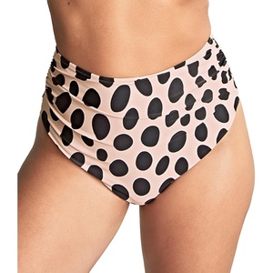 image:imagePanache Womens Spirit High Waist Brazilian Bikini Bottoms  Cheeky Coverage Gathered DetailAmalfi Print