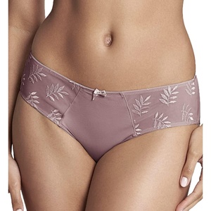 image:imagePanache Womens Tango Brief  Microfibre Underwear with Leaf Embroidery Soft and Comfortable FitGrey Violet