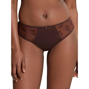 image:imagePanache Womens Tango Brief  Microfibre Underwear with Leaf Embroidery Soft and Comfortable FitNutmeg