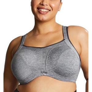 image:imageSculptresse by Panache Womens PlusSize NonPadded HighImpact Underwire Sports BraCharcoal Mrl