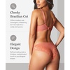 image:imagePanache Envy Brazilian Panties  Stretch Lace Briefs with Cotton Gusset for Everyday ComfortHoney